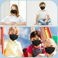 thumbnail image 2 of KN95 Kids Face Masks Black 5 to 12 Years Old 5 Ply 20PCS, 2 of 7