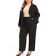 thumbnail image 2 of Conjunto de traje de dos piezas Agnes Orinda para mujeres, blazer de oficina y pantalones, 4X negro, 2 of 8