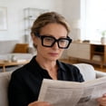 thumbnail image 4 of Tortoiseshell Reading Glasses Blue Light Blocking Square Glare Reading Glasses For, 4 of 4