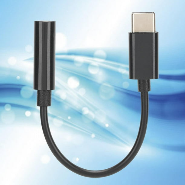 Tupo C A Conector de Audio de 3,5 mm, Puerto Adaptador USBC Tipo C A Conector de Audio Auxiliar de 3,5 mm Cable de Auriculares USB