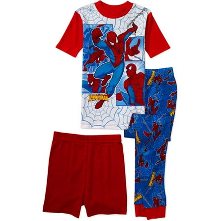 Marvel - Boys' Spider Man 3-Piece Cotton Pajama Set