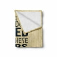 thumbnail image 2 of Saying Soft Flannel Fleece Throw Blanket, Yes I Really Do Need All These Cars Old Havana Style Retro Vehicle and Stripes, Cozy Plush for Indoor and Outdoor Use, 60" x 80", Beige Pearl, by Ambesonne, 2 of 6