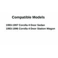 thumbnail image 3 of Passenger Right Side Front Door Window Door Glass Compatible with Toyota Corolla 1993-1997 Models, 3 of 5