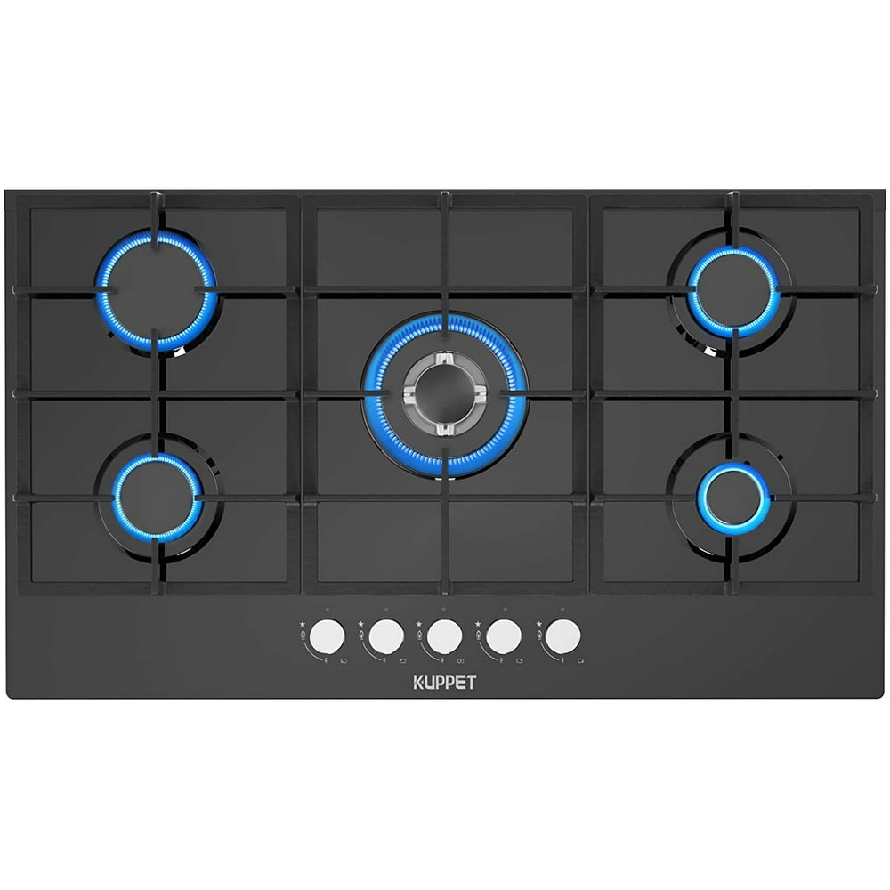 36" Builtin Gas Cooktop KUPPET QB5903 Stove with 5 Booster Burners