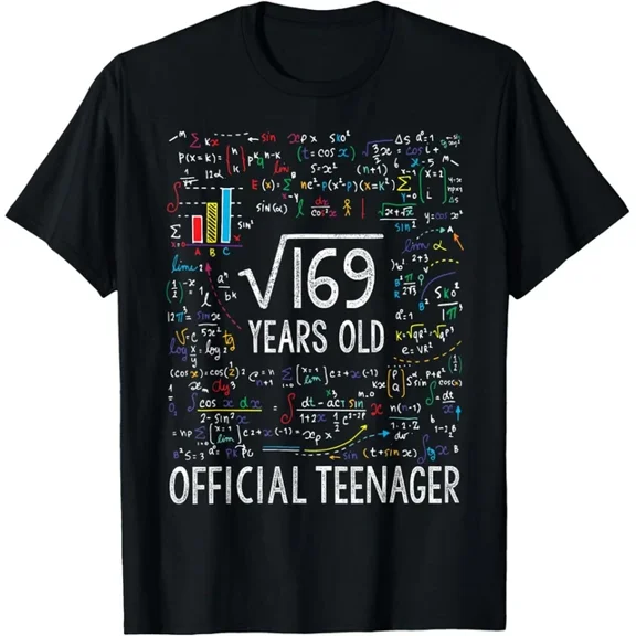 DOPASHIRT Square Root Of 169 13 Years Old Teenager Birthday T-Shirt Unisex S-5XL Hot Trending Shirt, Vintage Birthday Gift