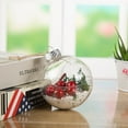 thumbnail image 2 of Yhmxh Clear Christmas Ornaments Ball, 3.5 Inch Plastic Xmas Tree Decorations Hanging Ornaments Ball Baubles Filled with Artificial Snow Red Berry Pine Needle for Christmas Trees Party Decor (1PCS), 2 of 6