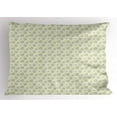 thumbnail image 2 of Ambesonne Floral Pillow Sham, Seasonal Garden Art, 26" X 20", Off White Yellow, 2 of 2