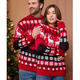 thumbnail image 2 of Suéteres de punto sueltos e informales para Navidad, conjuntos para parejas, suéter de cuello redondo, sudaderas para fiestas navideñas, invierno 2023, 2 of 5