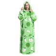 thumbnail image 2 of Manta de gran tamaño con capucha, patrón de impresión de bolsillo cálido, chaqueta de manta unisex para hombres y mujeres, tipo 9, tamaño libre, 2 of 6