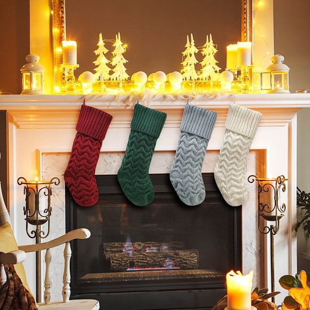 Ganfancp Christmas Decoration Supplies Christmas Socks Candy Bags Christmas Tree Pendants Christmas Socks Gift Bags Christmas Bags Liquidación Ventas Hoy Ofertas Prime 1X Calcetín de Navidad