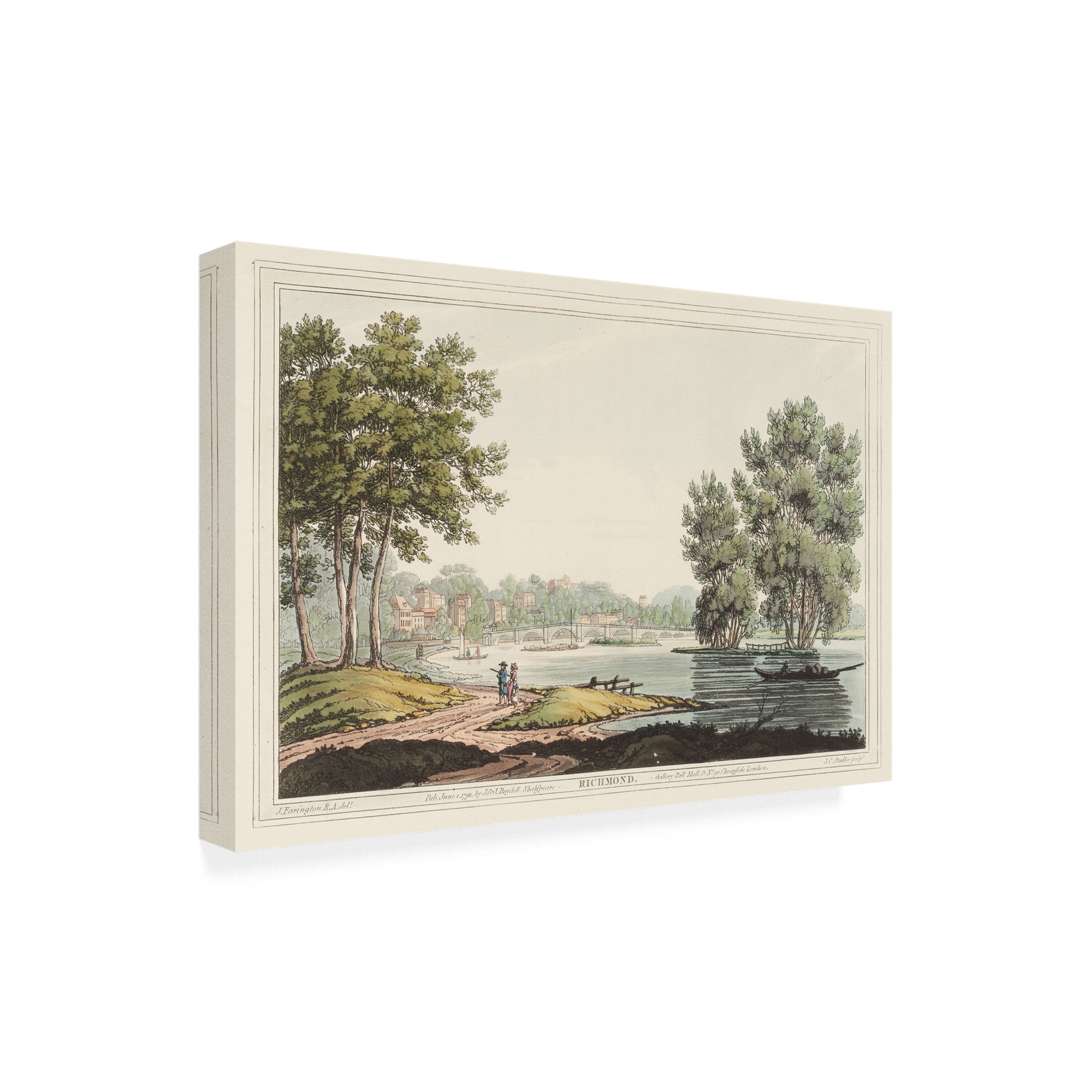 Trademark Fine Art 'Richmond, England' Canvas Art by Joseph Stadler