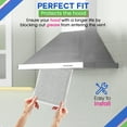 thumbnail image 2 of Range Hood Filter Replacement for Braun Nu-Tone BP55 Hood Grease Filter 8" x 9.5" - Aluminum Mesh Screen Hood Vent Filter for Range Hood - Filters Grease from Entering Kitchen Stove Overhead (1-Pack), 2 of 6
