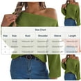 thumbnail image 3 of FDGIU Casual Oversized Sweater for Women, Soft Loose Fit Long Sleeve Pullover, Comfy Knit Casual Wear Tops, 3 of 7