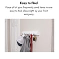 thumbnail image 4 of BirdRock Home Folding Hook Coat and Hat Rack - 5 Hooks, 4 of 6
