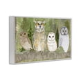 thumbnail image 3 of Stupell Industries Forest Owls on Perch White Framed Giclee Art design by Lee Ann Sanders, 12 x 18, 3 of 8