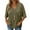 #01 Army Green 【Mix & Match Your Daily Essentials】, variant on Women's Summer Short Sleeve V Neck Knitted Strip Top Shirts Blouses Casual Loose Fit Solid Color Soft Breathable Tunic Length for Casual Daily Wear Work Office Vacation Fashion Essential Gift for Wom