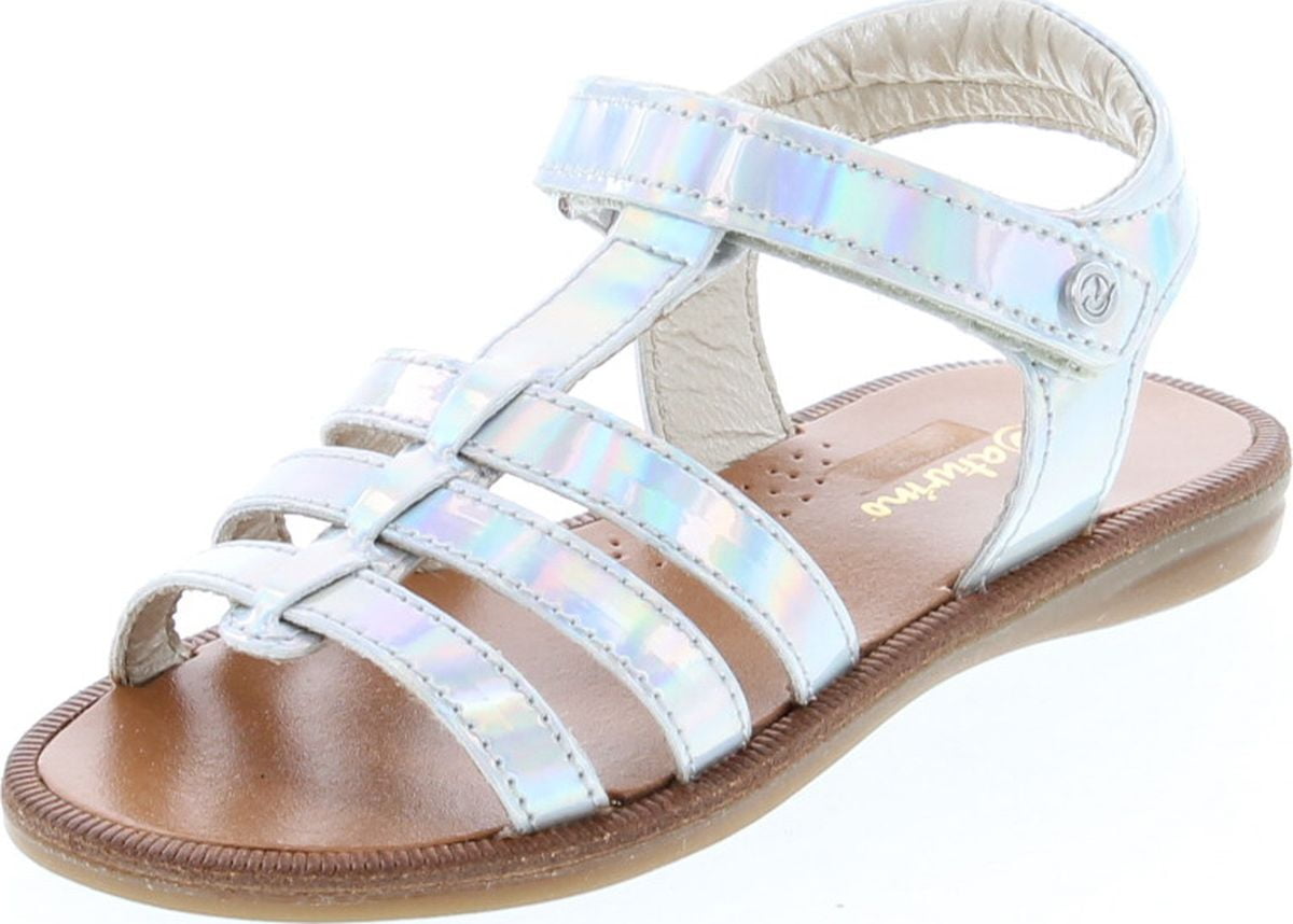 Naturino Girls 5027 Fashion Dress Sandals, Silver, 27 - Walmart.com
