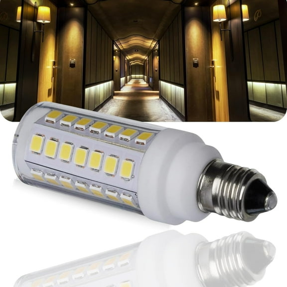 SATCO S12135 T6 Mini LED Light Bulb 5 Watt 120V E12 Candelabra Base 5000K 550 Lumen Dimmable (12 Pack)