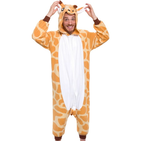 SILVER LILLY Unisex Adult Plush Animal Cosplay Costume Pajamas (Giraffe)