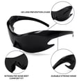 thumbnail image 3 of Gafas de Sol FEISEDY Futuristas Alienígenas Y2K Envoltura B4135, 3 of 7