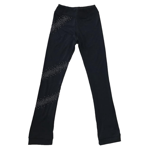 Pantalones de vestir de patinaje Leggings de entrenamiento de patinaje de compresión Medias negras para niñas Star165 Zulema Conjunto de pantalones de patinaje