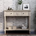 thumbnail image 2 of Console Table Traditional Sofa Table with 2 Drawers and Bottom Storage Shelf, 2 of 7