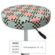 thumbnail image 4 of Disketp Colorful Checkered Funda Redonda para Taburete, Funda de Cojín para Silla de Bar Suave y Elástica-14 inch, 4 of 7