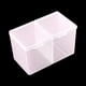 thumbnail image 1 of Caja de almacenamiento multiusos con 2 compartimentos, soporte para bastoncillos de algodón y plástico, caja de almacenamiento de joyería para uñas, caja de herramientas para pulir uñas, 1 of 5