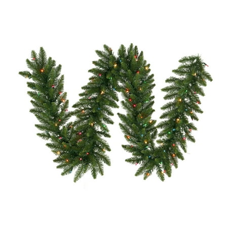 (Price/each)Vickerman A861125LED 9' x 20" Camdon Garland 135LED Multi, Garland