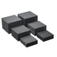thumbnail image 1 of 6x soportes de exhibición elevadores de acrílico, cubo elevador de alimentos, elevador de Buffet anidado para cosméticos, plantas de postre, joyería y Negro, 1 of 8