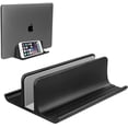 thumbnail image 1 of Support Vertical pour Ordinateur Portable, Support Réglable de Bureau, Station d'Accueil pour Cahier, Gain de Place, Trois-en-un pour Tous MacBook Pro Air, Mac, HP, Dell, Microsoft Surface, jusqu'à 17,3 Po, Noir, 1 of 7