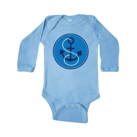 

Inktastic Nautical Anchor Sailing Gift Gift Baby Boy or Baby Girl Long Sleeve Bodysuit