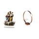 thumbnail image 1 of Adorno De Mesa De Acrílico Y Soporte De Hierro Para Botellas De Vino, Decoración única De Escritorio DIY Para El Hogar, Vacaciones, Chimenea, Organizador De Estante Para Vino Tinto., 1 of 8
