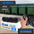 thumbnail image 3 of Bolsas de basura Reli. Paquete SuperValue de 95 galones, resistentes, 68, 3 of 6