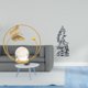 thumbnail image 2 of Escultura de metal con forma de bola de cristal con diseño de Feng Shui budista Guan Yin para oficina, dormitorio, sala de estar, pasillo, chimenea., 2 of 8