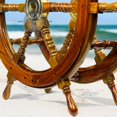 thumbnail image 6 of Nagina International Wooden Hand Crafted Ship Wheel Table Home Decor (30 Inches), 6 of 9