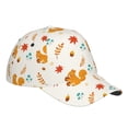 thumbnail image 3 of Naloa Original Classic Low Profile Hat Men Women Baseball Cap Dad Hat Adjustable Unconstructed Squirrel Maple Leaves And Nuts Print Cap, 3 of 9