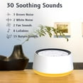 thumbnail image 2 of Brown Noise Sound Machine with 30 Soothing Sounds 12 Colors Night Light White Noise Machine for Adults Baby Kids Sleep Machines Memory Function 36 Volume Levels 5 Timers for Home Office Travel, 2 of 10