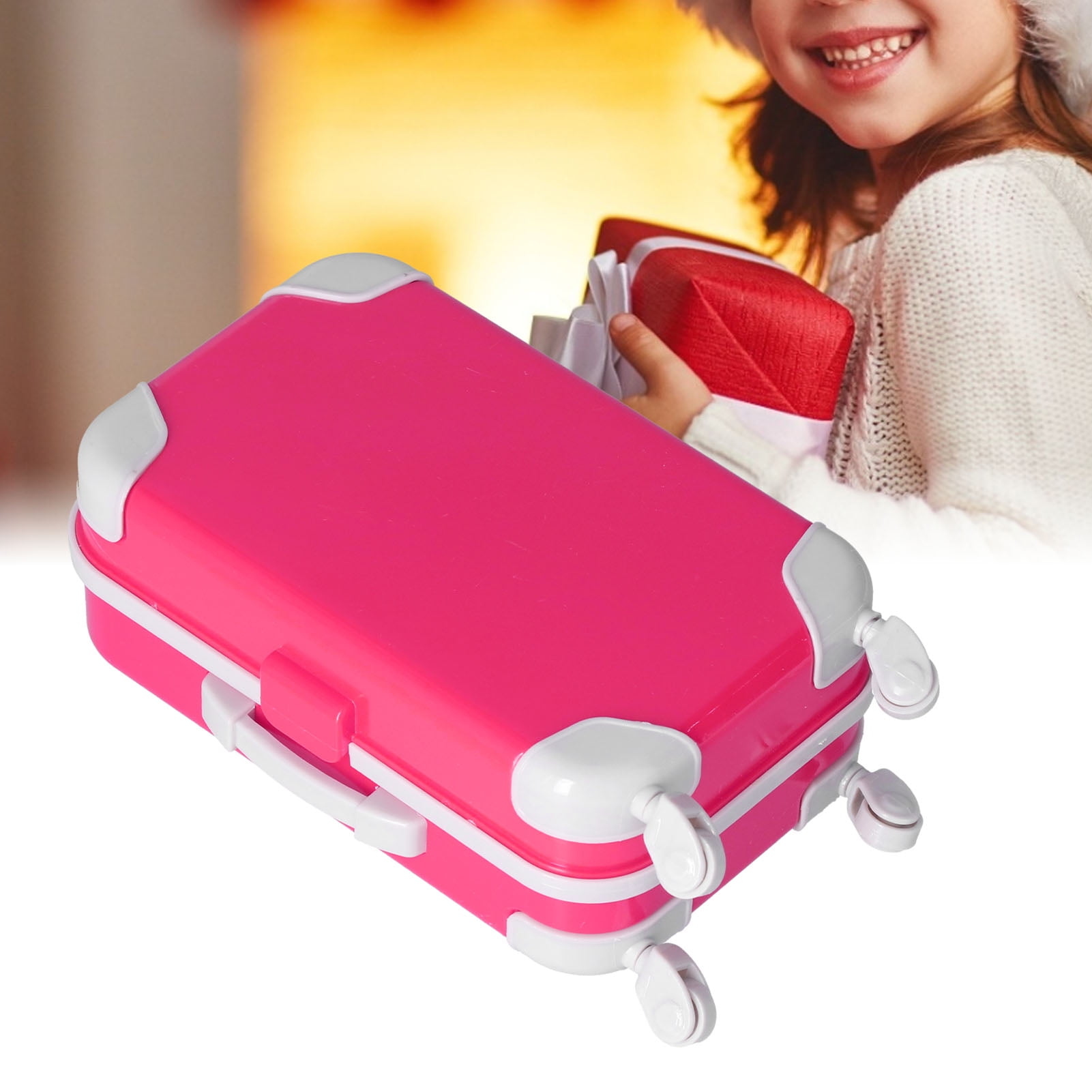 LHCER Doll Accessories,Doll Suitcase,Suitcase Simulated Vivid Portable Exquisite Luggage Cases