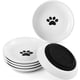 thumbnail image 2 of Cuencos de cerámica para gatos, 6 paquetes, sin fatiga de bigotes, platos anchos y poco profundos para gatos, cuencos antideslizantes para comida de gatos y agua, 5,9 pulgadas, 2 of 8
