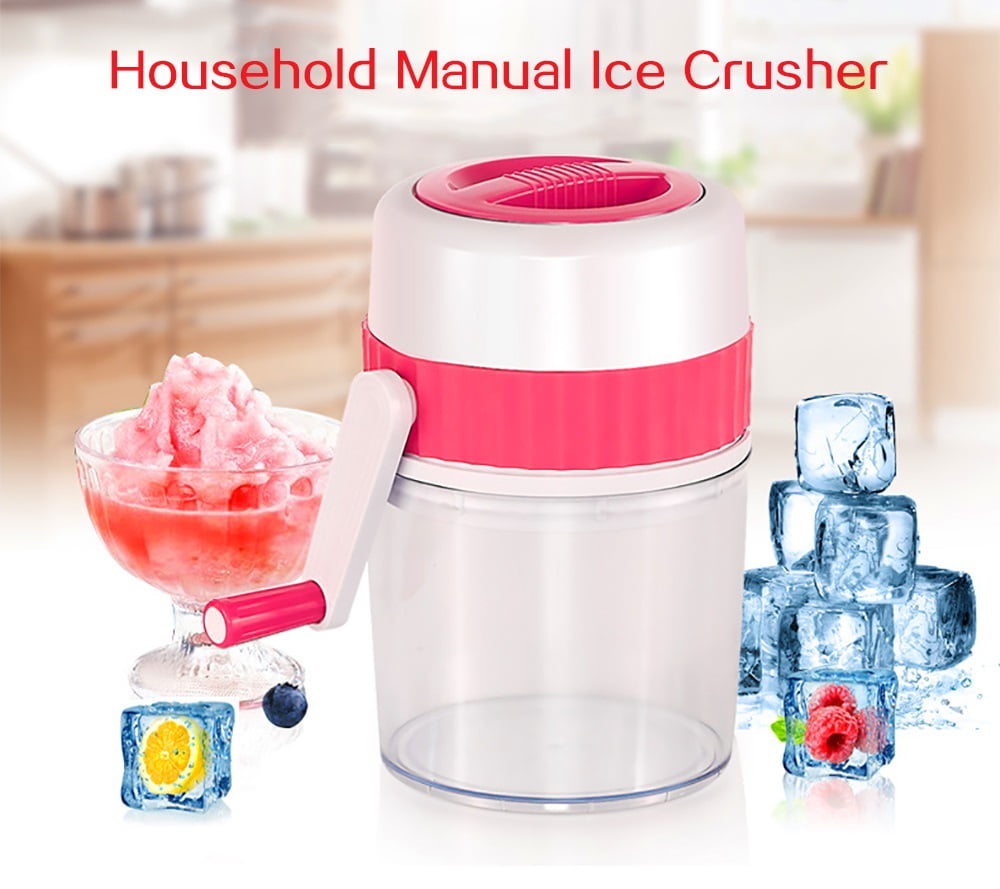 Gohope Home Mini Hand Crank Manual Ice Crusher Shaver Kids Shredding