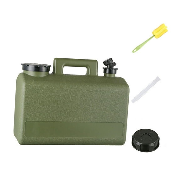 20 L Contenedor de agua Jarra de agua Fácil limpieza transportadora ligera con espiga para RV Conducir a la conducción de emergencia de pesca de Verde