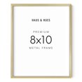 thumbnail image 1 of HAUS AND HUES 8x10 Gold Picture Frame - 8x10 Gold Poster Frame, Gold 8x10 Picture Frames, 8x10 Wall Picture Frame, 8x10 Picture Frame Gold, Gold Metallic Picture Frame (Gold Aluminum Frame), 1 of 5
