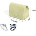 thumbnail image 2 of Ring Box, Jewelry Ring Gift Box Vintage Ring Display Holder Case for Wedding Ceremony Proposal Engagement (Grass green), 2 of 16
