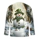thumbnail image 5 of Blusas y camisas de manga larga con cuello redondo para hombre, estilo casual, cuello redondo, manga larga, camiseta con estampado navideño, blusa de poliéster para hombre., 5 of 5