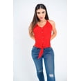 thumbnail image 2 of Blusa Dama Sin Mangas Color Roja Mundo Terra 026243, 2 of 3