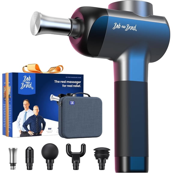 Bob and Brad X6 Pro Massage Gun Deep Tissue Percussion with Metal Head for Cold or Heat Therapy, Professional Muscle Massage Gun for Athlete Pain Relief, Electric Massager Gun-FSA and HSA Eligible