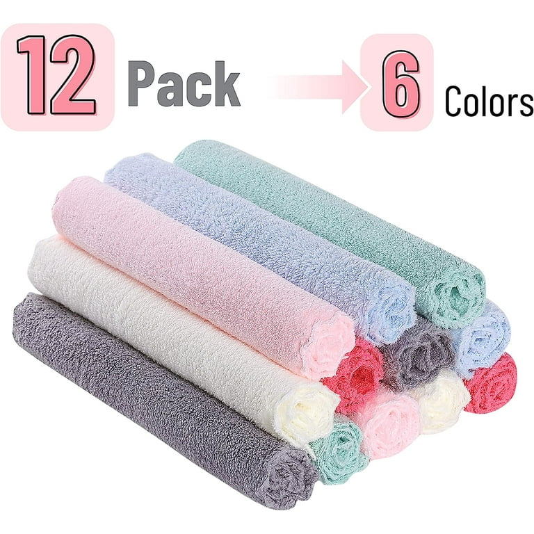 Slick- Baby Washcloths, 10x10, 12 Pack, Colorful Wash Clothes for Baby,  Washcloths Baby, Kids Washcloths, Soft Washcloths, Newborn Washcloth, Soft  Baby Washcloths, Baby Face Cloths, Infant Washcloth 