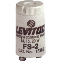 Leviton 13886 Fluorescent Starter, 15-20 Watts, FS-2