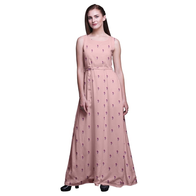 Bimba Block Ladies Printed Long Tank MaxiDressResort Wear Evening Gown-XXX-Large